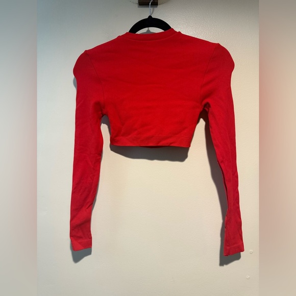 SET Active Womens red sculpt flex long sleeve top size small - Picture 8 of 9